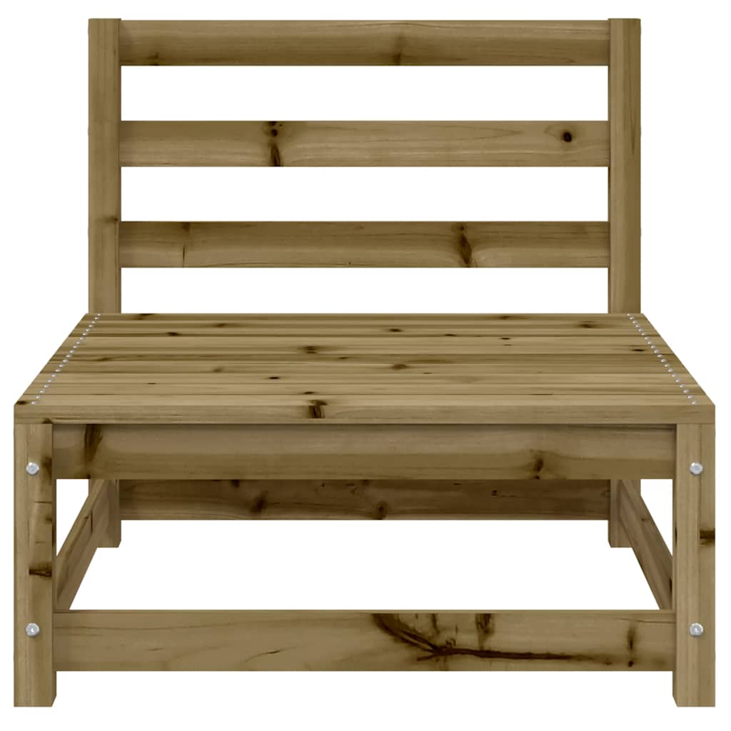 Vidaxl Ogrodowa Sofa Bez Podłokietników, Podnóżek, Impregnowana Sosna