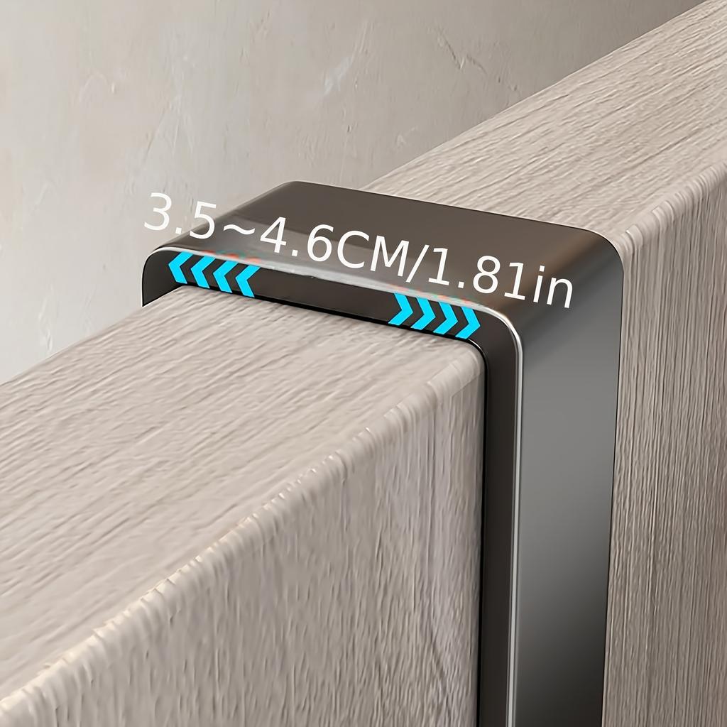 Space-Saving Over-the-Door Hook Rack, Durable Carbon Steel Organizer for Towels, Coats & Accessories - Perfect for Bedroom & Bathroom Storage