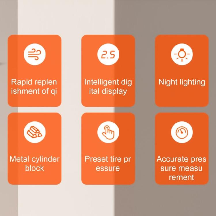 Многофункциональное эффективное пусковое устройство Высокоэффективный шинный насос Воздушный компрессор с предустановленным давлением для автомобиля