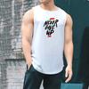 Muscleguys Никогда не сдавайся Мужские тренировочные майки без рукавов Свободные Сетчатые Быстросохнущие для бега Мышечные Бодибилдинг Фитнес Спортивный жилет