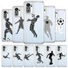 Football Player Soccer Art New Square Clear Phone Case For Xiaomi Redmi Note 12 11 9S 9 8 10 Pro+ 7 8T 9C 9A 8A K40 Gaming Cover