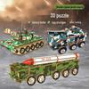 Wooden 3D Military Puzzle Model - Educational DIY Toy for Boys