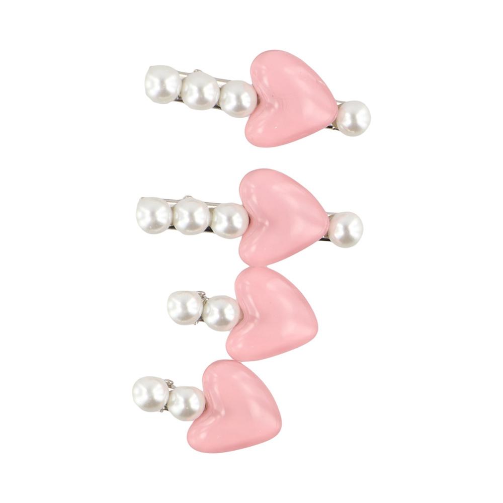 Vintage Hair Accessories Lovely Hairpin Pink Hair Clip Cute Hair Clip Heart Hair Ornaments Sweet Barrettes Headdress