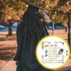Вдохновляющая акриловая деталь пазла - Прозрачный мотивирующий центральный элемент с цитатами для выпускного вечера, Подарок для духовного ободрения студенту колледжа