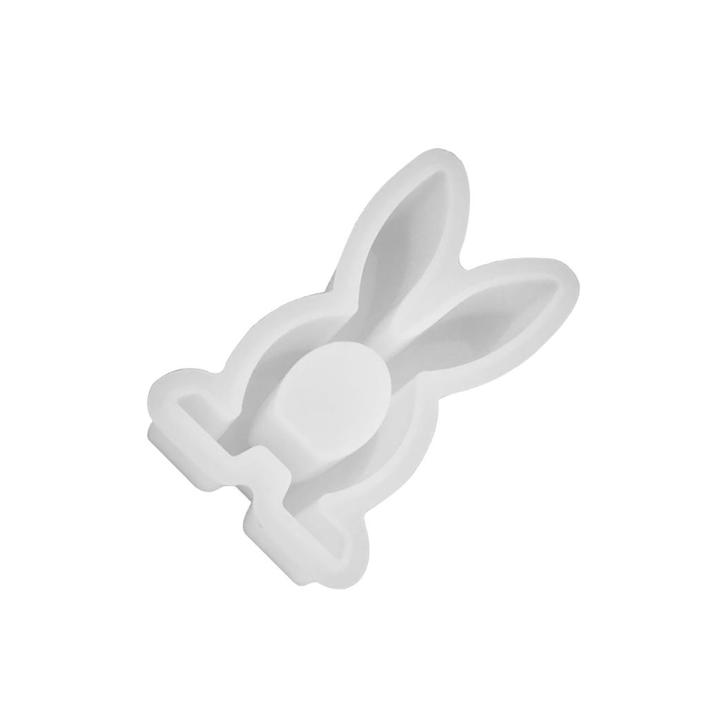Easter Rabbit Candle Holder Mold for DIY Candle Tealight Holder Easter Party Decoration Holiday Present Gypsum Ornament