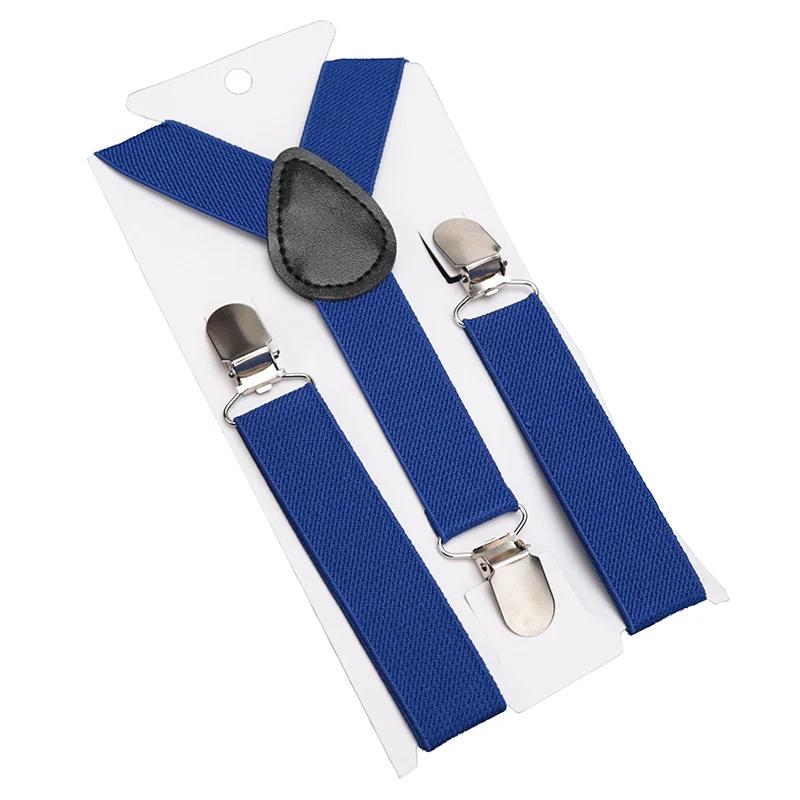 Эластичные детские подтяжки черного цвета, модные детские подтяжки для мальчиков и девочек, регулируемые подтяжки, детские свадебные галстуки, аксессуары