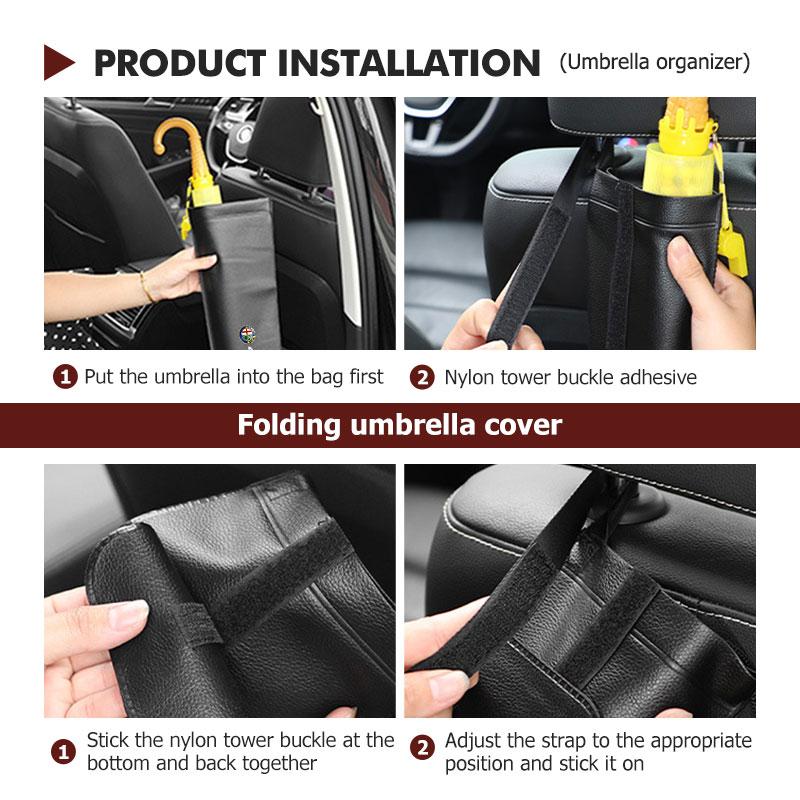 Car Umbrella Storage Bag Foldable Handheld Rainproof Cover For Alfa Romeo 159 Giulietta Giulia 147 Mito 156 159 166 GT Stelvio