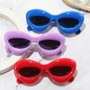 New Cat's Eye Sunglasses Women's Elliptic Form Large Frame Personality Sun Glasses Outdoor Leisure Eyewear UV400