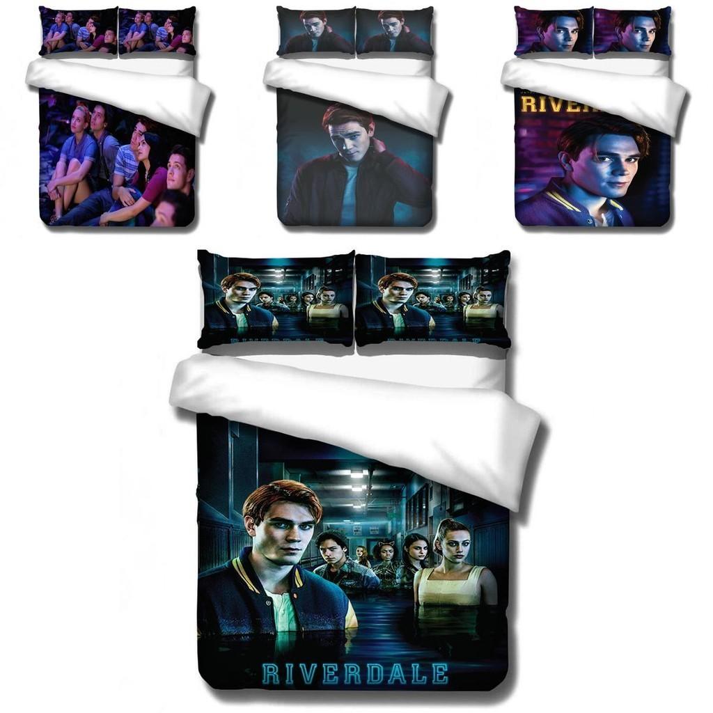 Роскошный постельный комплект Riverdale с пододеяльником и наволочкой с 3D-печатью для кровати размера кинг