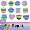 Большая игрушка-антистресс Pop It, красочные пузыри, сенсорная, мягкая, для детей