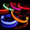 Nylon LED Pet Dog Collar Night Safety Dogs Leash Neck Band Luminous Collars Pets Supplies