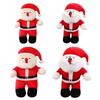 Christmas Gift Miniature Santa Lovely Stuffed Toy Classical Christmas Song Santa Figure for Christmas and New Year