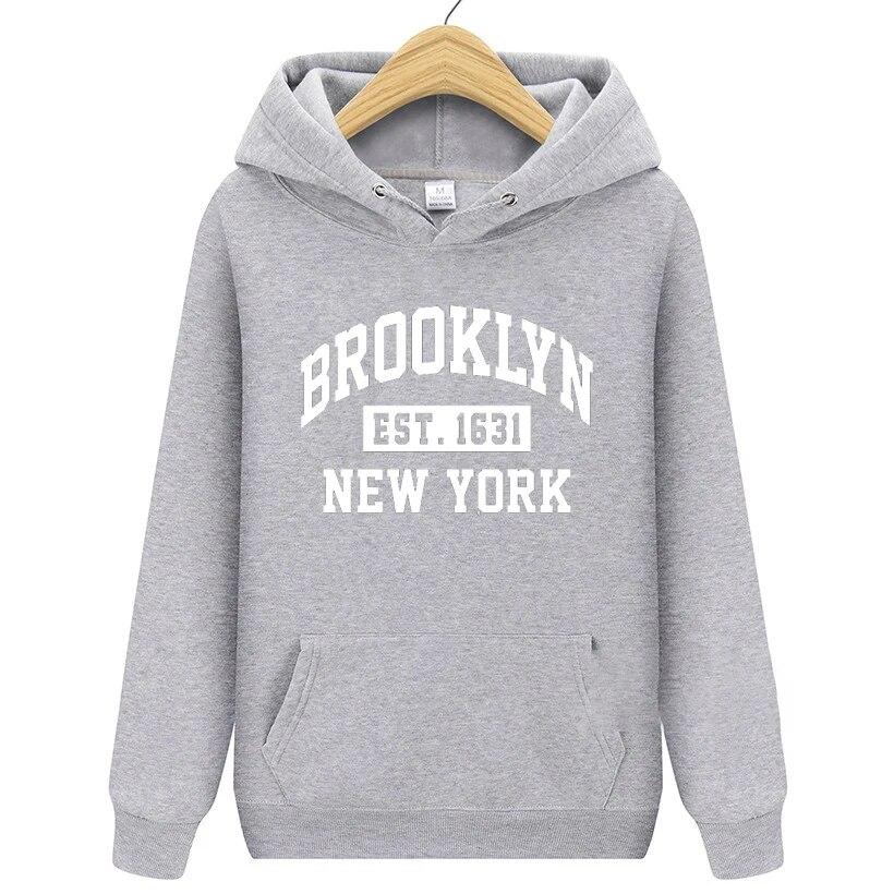 Brooklyn Letter Print Hoodie Unisex Fashion Coat Brooklyn Hoodies Child Tracksuit Kid Hip Hop Girl Hoodie Women Sweatshirt New York