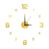 DIY Wall Clock Modern Large 3D Wall Clock Stickers Silent Frameless Clock Night Light Needles Ticking Clock