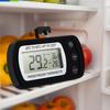 Refrigerator Thermometer with LCD Display Waterproof Freezer Fridge Thermometer with Max/Min Record High Precision Refrigerator Thermometer for Cooler