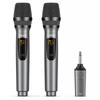 Rechargeable Wireless Microphone Dynamic Microphone UHF LEKATO Microphone Wireless Microphone Handheld Microphone with Mini Receiver Great for Party