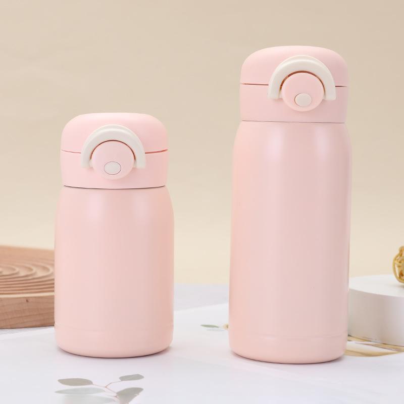 200/350ml Travel Stainless Steel Coffee Cup Thermal Mug Mini Cute Vacuum Drink Water Bottle One-button Opening Gift