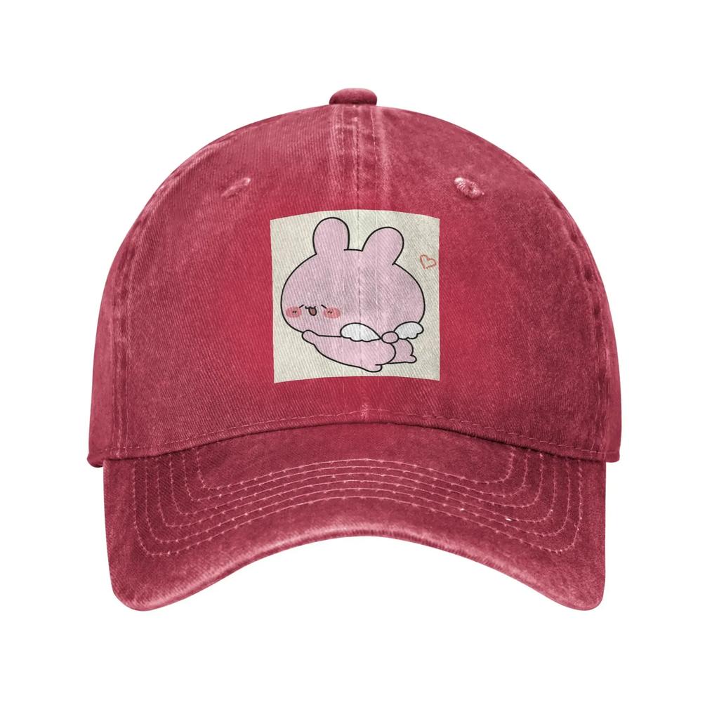 Asamimichaan Asamimi Denim Fabric Cap Casual Baseball Caps Adjustable Hat Summer Unisex Baseball Hats