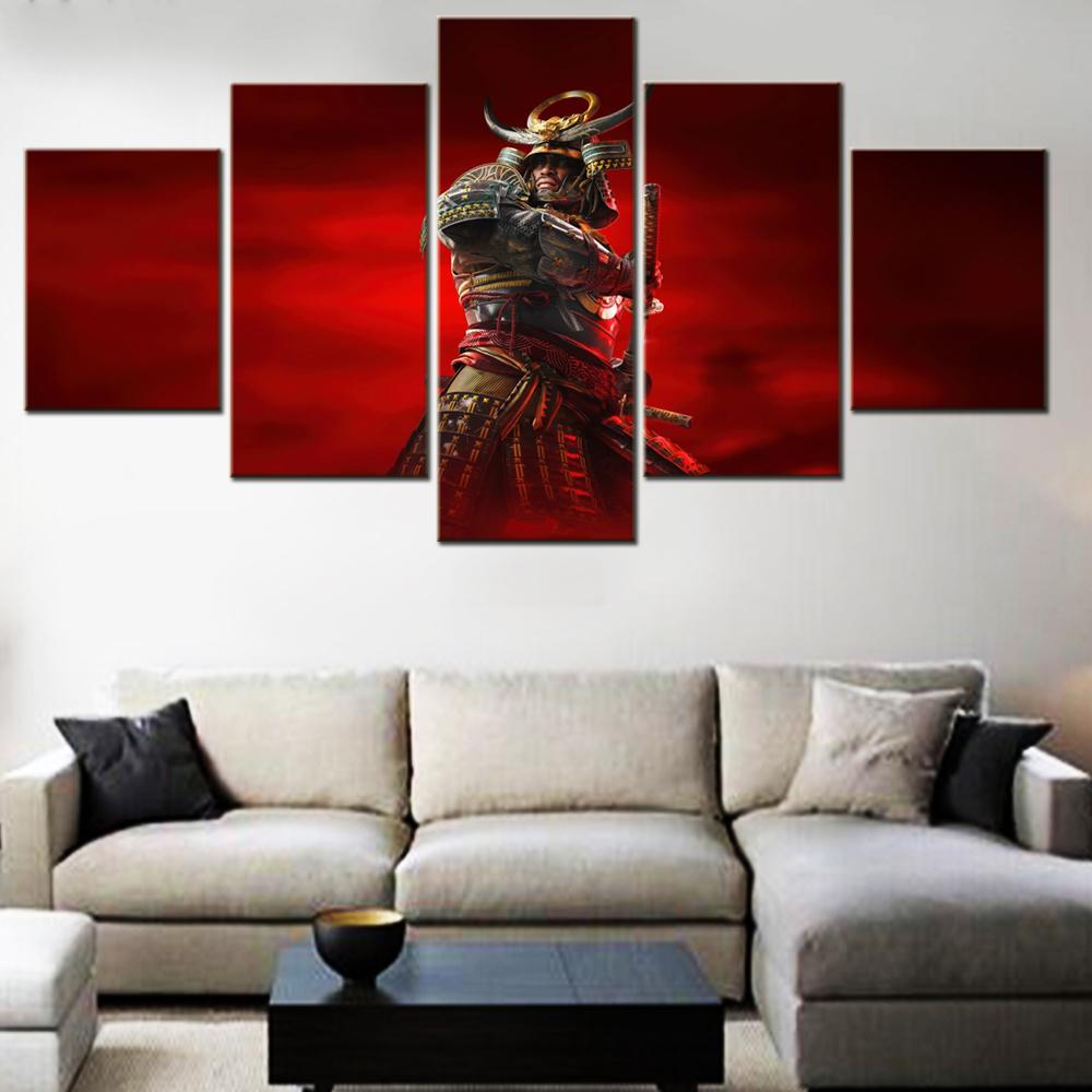 5 Pieces Canvas Wall Arts Poster Paitning Games Wallpape Interior Home Decor Picture Printing Living Room Mural Artwork Image