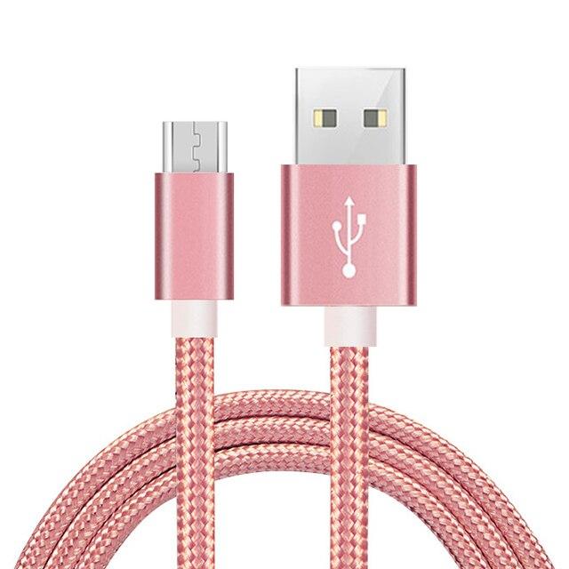 Кабель Micro USB, нейлоновая оплетка, быстрое зарядное устройство для передачи данных, USB-шнур для Samsung, Xiaomi, Redmi, Huawei, LG, Microusb, Android, телефонные кабели