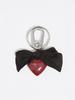 BIMBA Y LOLA BIMBA Y LOLA Black Ribbon Heart Keychain B256AIZ003BKF