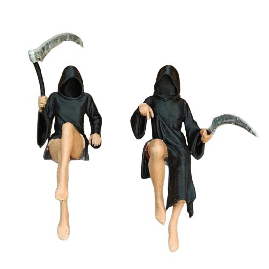 Готическая настольная скульптура Ручная работа Художественные украшения Таинственная фэнтезийная фигура Тема Хэллоуина Садовое украшение для полки