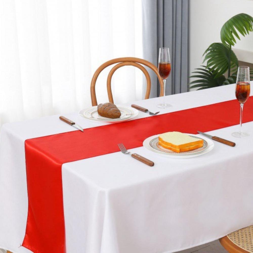 3 шт. элегантная атласная дорожка для стола классическая дорожка для журнального столика декоративная скатерть для детского душа