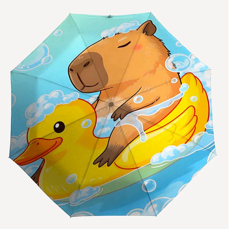 1PC duck bear Umbrella-8-Rib Reinforced Portable Folding Travel Suitable for All Seasons Outdoor Daily Use-G403