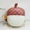 Acorn Cartoon Cute Shaped Children Backpack For Education Use With Doll Pendant