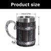 Деревянные бочки вдохновляют Кружка для пива Большой вместимости Можно мыть в посудомоечной машине Подкладка из нержавеющей стали Кружка для домашнего развлечения