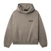 ESSENTIALS Двухцветная флисовая толстовка 25FW Унисекс - Модная уличная одежда в американском стиле