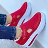 Fashion Red Sneakers Women Woman Tennis Canvas Shoe Female Casual Ladies Sports Platform Sneaker Hollow Out Shoes