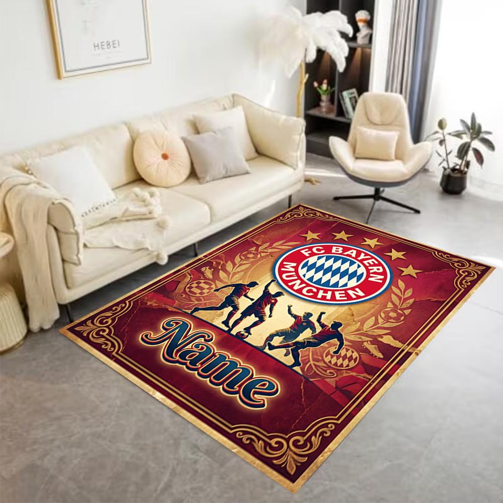 Bayern Munich Fan Gear Floor Mat Suitable for Kitchen Bedrooms Balcony Game Room Anti-slip Rug Office home decor Perfect Birthday/Christmas Gift Idea