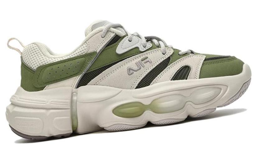 Women's Sneakers FILA Disruptor Low Sneakers 'White Green' Women's