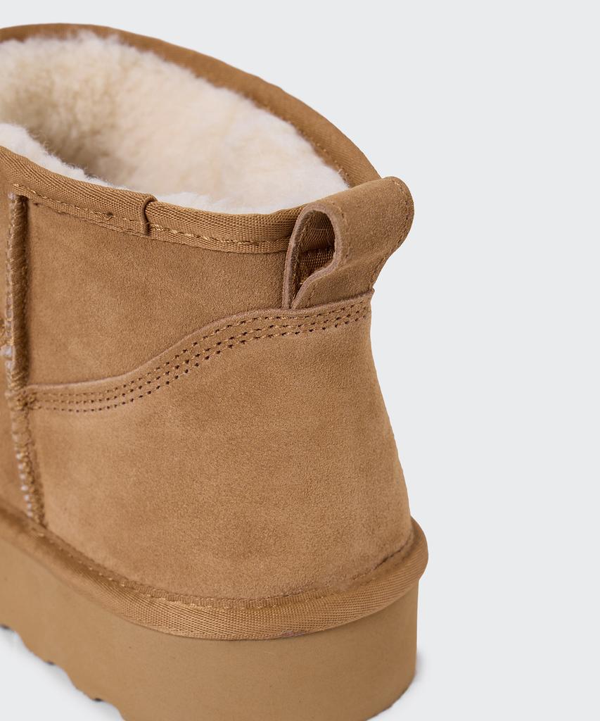 Musinsa Standard Winter Pug Short Boots [Light Brown]