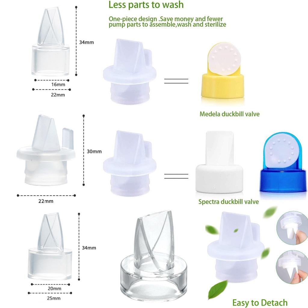 Набор из 5 силиконовых клапанов-носиков для замены деталей молокоотсоса, соска для кормления младенцев