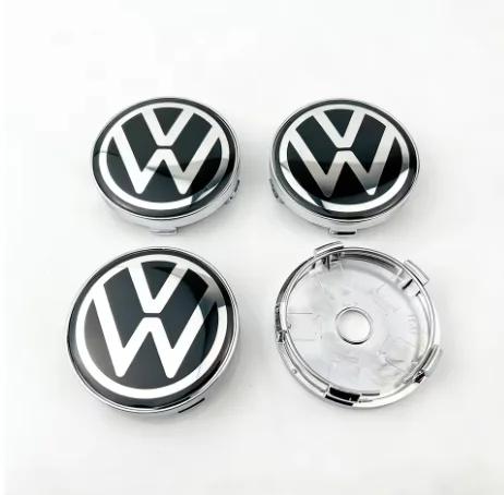 VW 3B7601171 4pcs Wheel Center Hub Caps 56mm 65mm For Peugeot VW GTI Scirocco Polo T5 Passat B6 Golf Tiguan Jetta T-ROC 1J0601171
