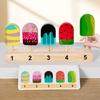 DIY Simulation Wooden Pretend Play Game Ice cream lollipop Color Cognition Matching Early Education Toys For Children Kids