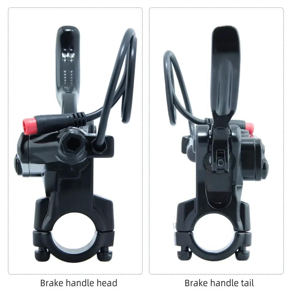 4-piston Disc Hydraulic Brake E-bike Folding Mountain Bike Bicycle Power Off Electric Scooter Caliper Handle Lever Accessories