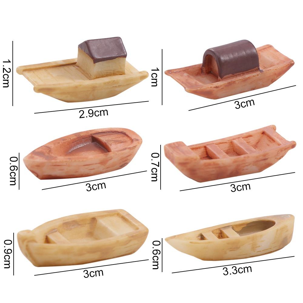 Микроландшафт Микроландшафт Лодка Смола Бонсай Украшения Аквариум