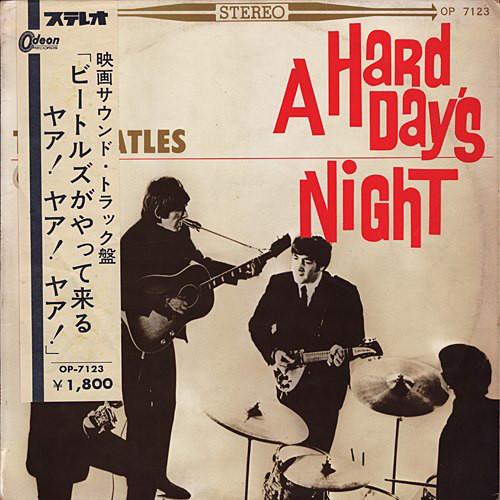 LP Пластинка BEATLES A Hard Days Night Красный Винил OP7123 ODEON 1964 Япония Рок Б/У