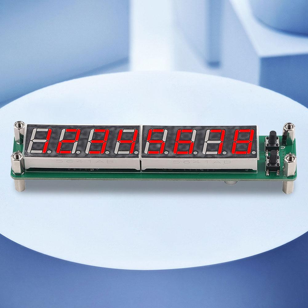PLJ-8LED-R Цифровой измеритель частоты Тестер 0,1 МГц-2,4 ГГц Цифровой измеритель частоты ВЧ Светодиодный дисплей 8-битный дисплей DC 8 В-15 В