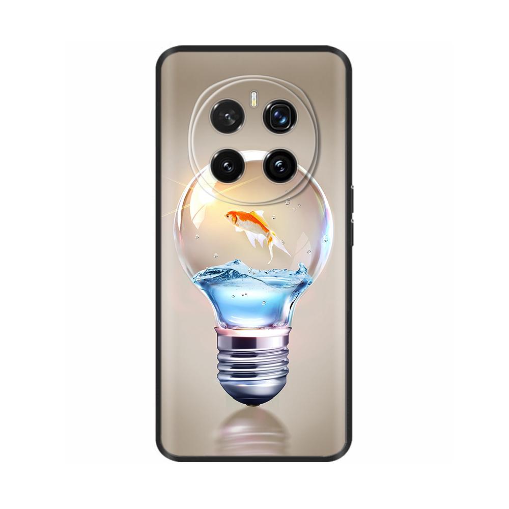Phone Cases for Honor Magic7 Pro 5G Case Protector Heart Painted Soft Silicon TPU Bumper for Honro MAGIC 7 7Pro Cover Magic7Pro
