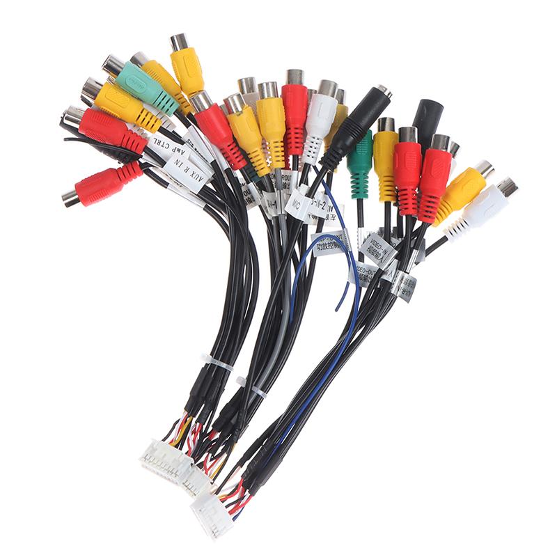 Android радио Автоаксессуары RCA Выходной провод Aux-in микрофон Адаптер