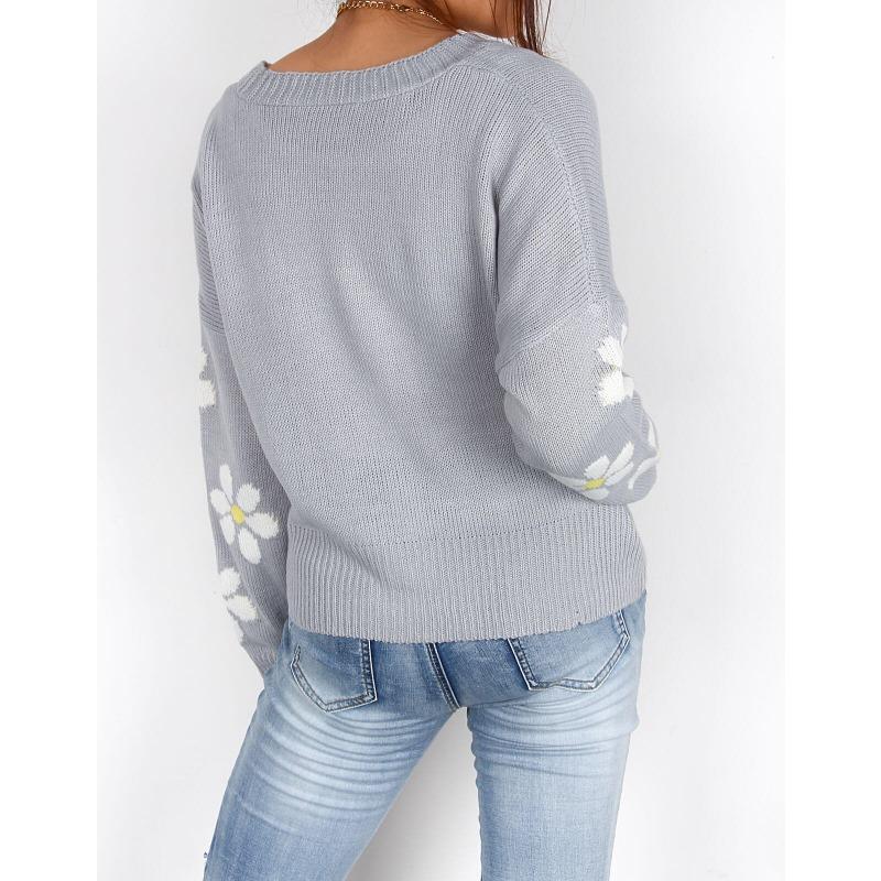 Women's Autumn and Winter Loose Knit Casual Cardigan Button Sweater