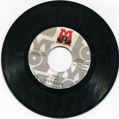 7-дюймовая пластинка HAWKEYE / SPLINT - Sex / Glide Pon It MM070 Mo' Music Produ Ямайка Регги, Ска и Даб Б/у
