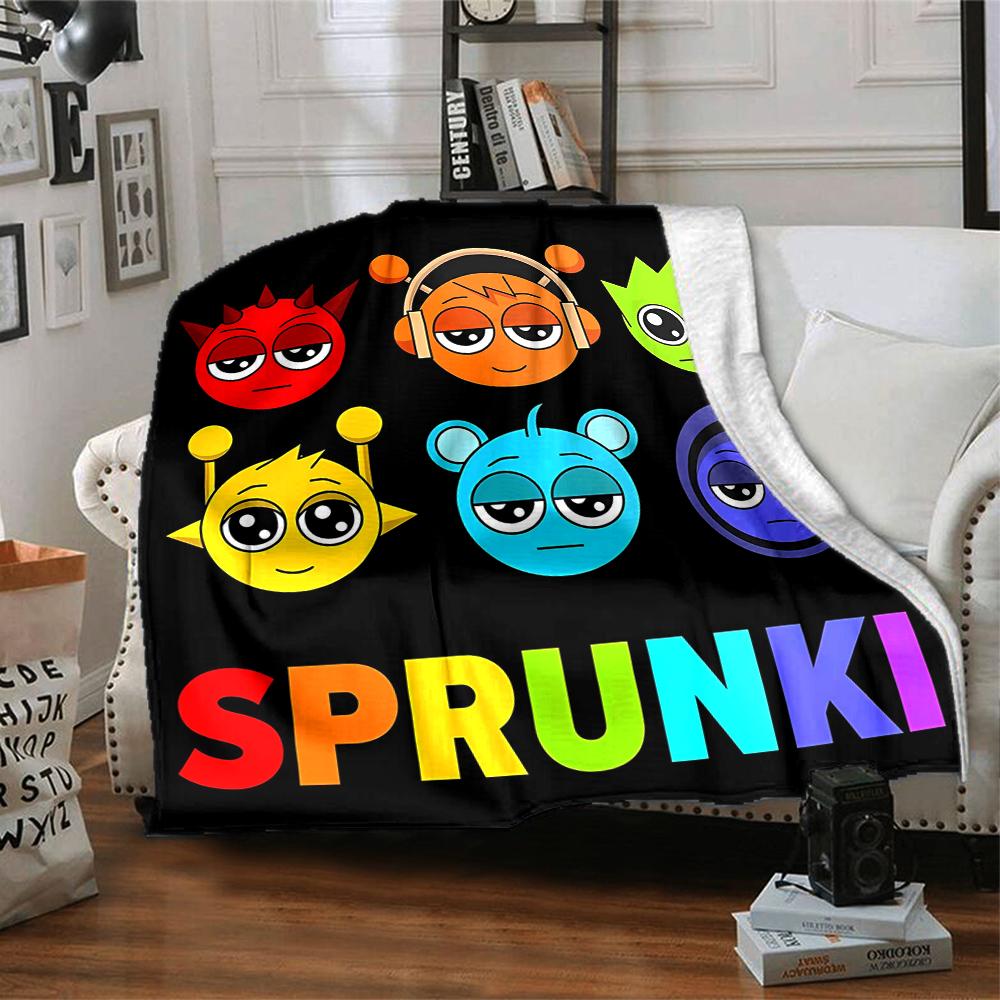 1pc SPRUNKI2 Blanket, Gift, for Men and Women, Soft Blanket, Good for Sofa Bed Couch Travel, Lightweight Flannel Blanket