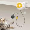 White Electric Cat Toy with Replaceable Hair Ball, Clip-on for 1 - 4m Desktop