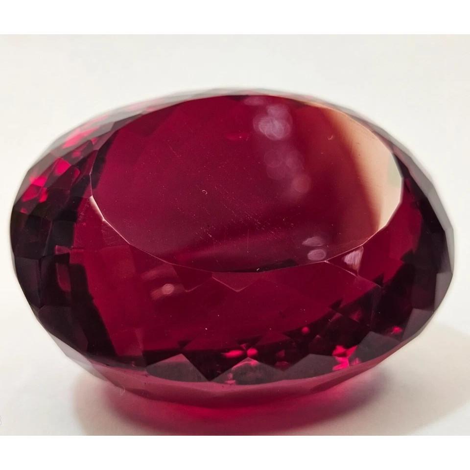 Stunning Red Topaz Natural Oval Cut Certified Loose Gemstone