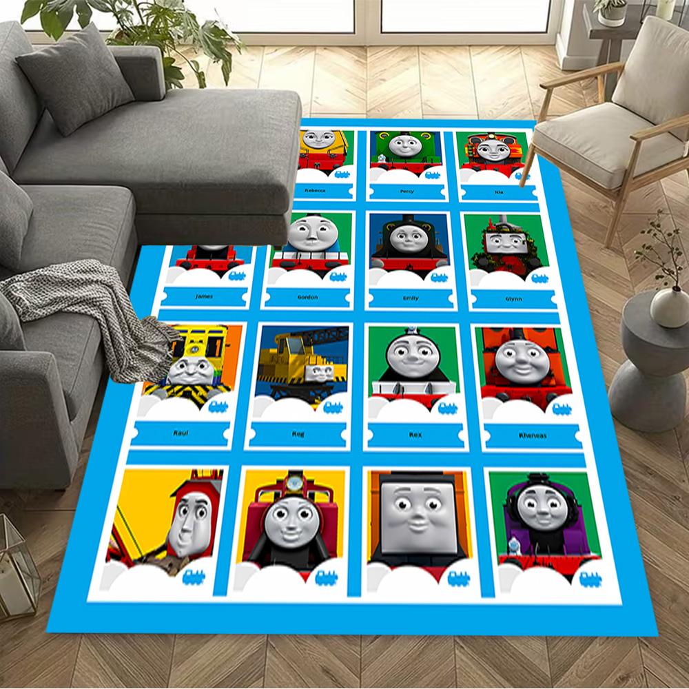 Thomas Friends Express Carpet Design for Entryway Dining Room Living Rooms Game Room Antislip Carpet Decorate Offices Birthday/Christmas Gift